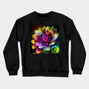 Floral Artwork Designs Crewneck Sweatshirt